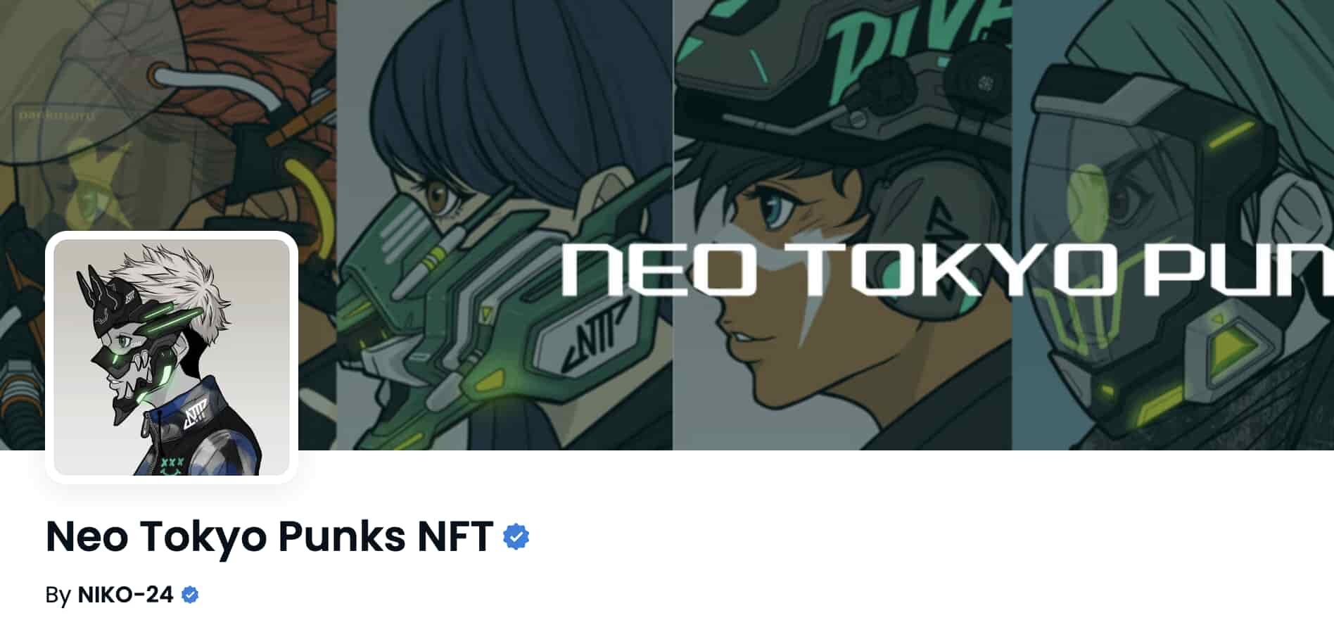 Neo Tokyo PunksのOpenseaのページ